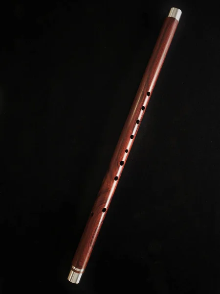 Таїландська Флейта Флейта Зроблена Деревини Сиаму Алюмінієвою Обгорткою — стокове фото