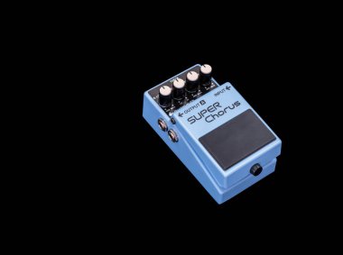 Gitar Pedalı, Süper Koro, siyah arkaplan Efektleri