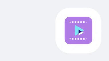 4k vertical video of computer arrow on white background. Concept of arrow.