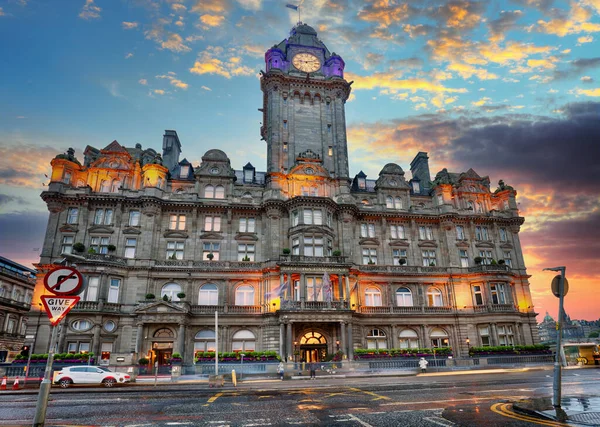 Balmoral Hotel Edificio Histórico Edimburgo Escocia — Foto de Stock