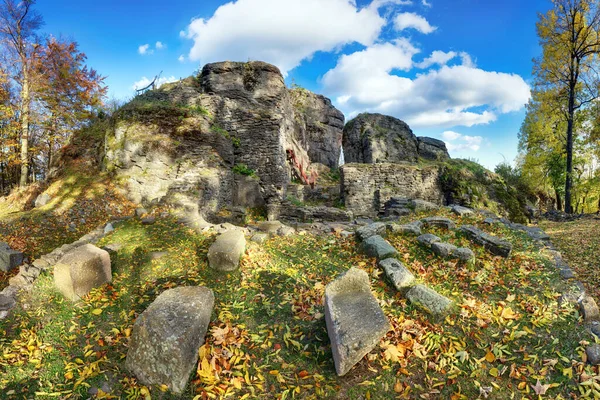 Ruin Castle Sitno Autumn Time Banska Stiavnica Slovakia — Stock Photo, Image