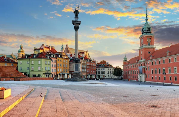 Warsaw City Poland Sunrise — Stock Photo, Image