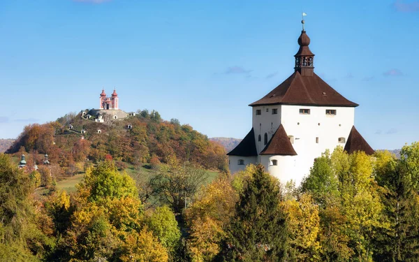 Nuovo Castello Nella Città Unesco Banska Stiavnica Slovacchia — Foto Stock