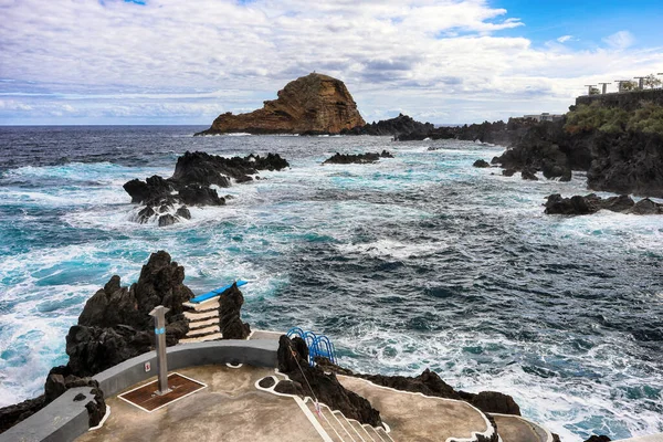Porto Moniz Ilha Madeira Piscinas Naturais — Fotografia de Stock