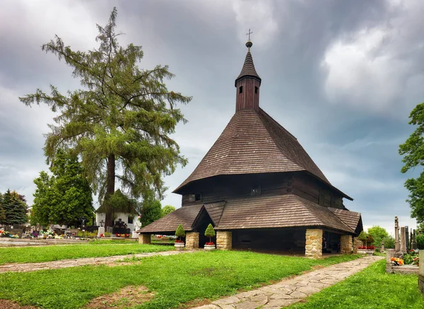 Деревянная Церковь Твердозина Центральной Словакии Объект Наследия Юнеско Европа — стоковое фото