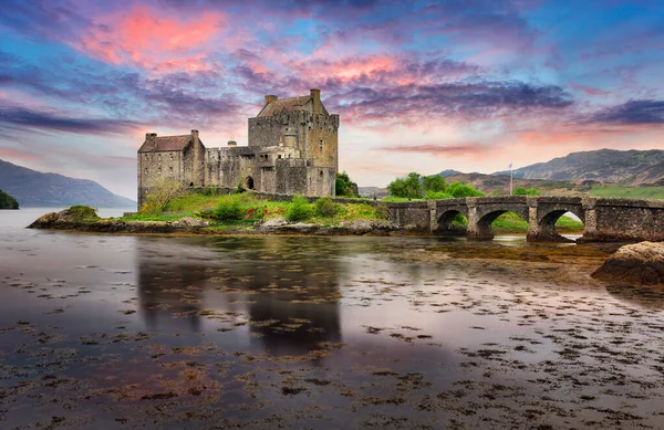 Eilean Donan Castle Scotland Velká Británie Isle Skye — Stock fotografie