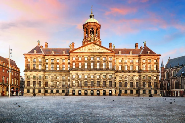 Kungliga Slottet Amsterdam Nederländerna — Stockfoto