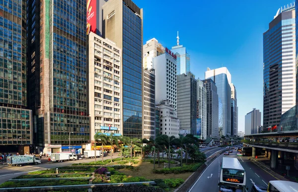 Гонконг Октября 2019 Года Современные Городские Улицы Гонконг Китай — стоковое фото
