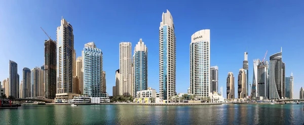 Dubai Uae January 2023 Dubai Marina Panorama Promenade Uae Highrise — Stock Photo, Image