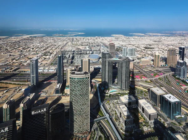 Dubai Vae Januar 2023 Dubai Stadtzentrum Atemberaubende Skyline Mit Luxus — Stockfoto