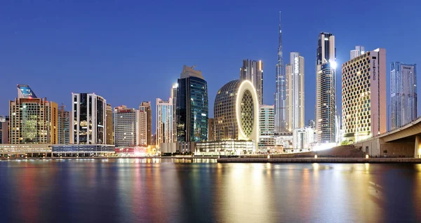Dubai Verenigde Arabische Emiraten Januari 2023 Dubai Skyline Nigth Verenigde — Stockfoto