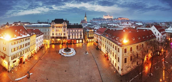 Братиславская Панорама Словакия Город Восточной Европы — стоковое фото