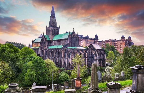 格拉斯哥大教堂 苏格兰格拉斯哥的高教堂 — 图库照片