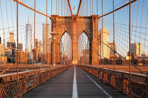 New York, Brooklyn bridge, United Statef of America.