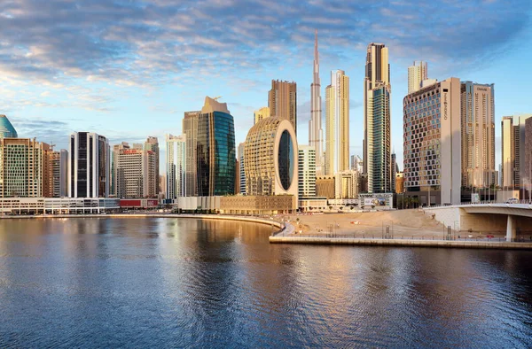 Dubái Emiratos Árabes Unidos Enero 2023 Dubai Paisaje Urbano Con — Foto de Stock