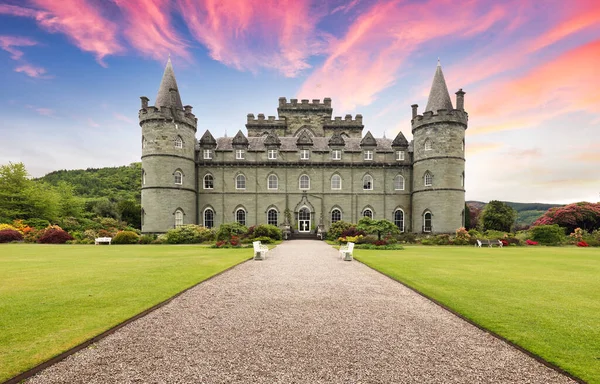 Scotland Inveraray Castle Flower Garden — Stockfoto