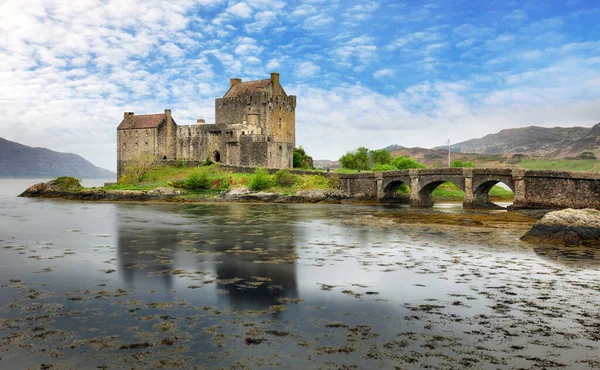 Scozia Castello Eilean Donan Altopiano Scozzese — Foto Stock