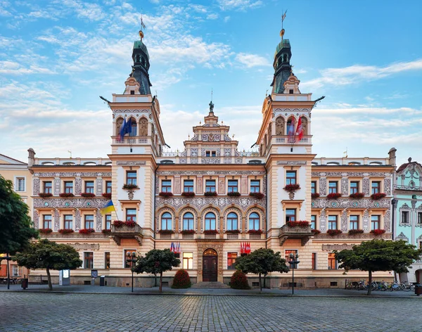 Municipio Della Repubblica Ceca Piazza Pernstejn Pardubice — Foto Stock