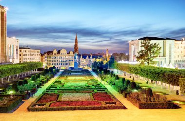 Cityscape Brüksel monts des Arts