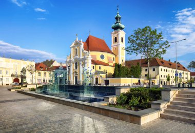 Gyor - The Carmelite Church is one of the most important historic churches of the city.Hungary clipart