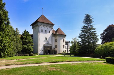 Castle in the village of Velke Mezirici in the Czech Republic clipart