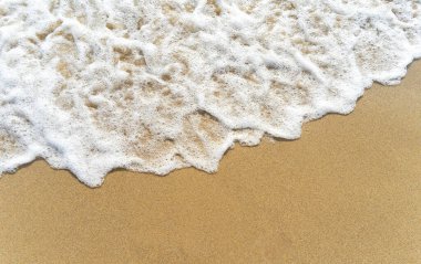 Altın kumlu sahilde dalgalar