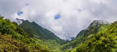 Kumamoto, Japonya 'daki Unzen Dağı' nın güzel manzarası