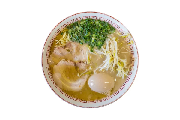Isolierter Japanischer Chaschu Ramen Mit Gekochtem Und Gemüse — Stockfoto