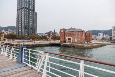 Mojiko 'daki eski Moji gümrük binası (Moji Limanı), Kitakyushu, Kyushu