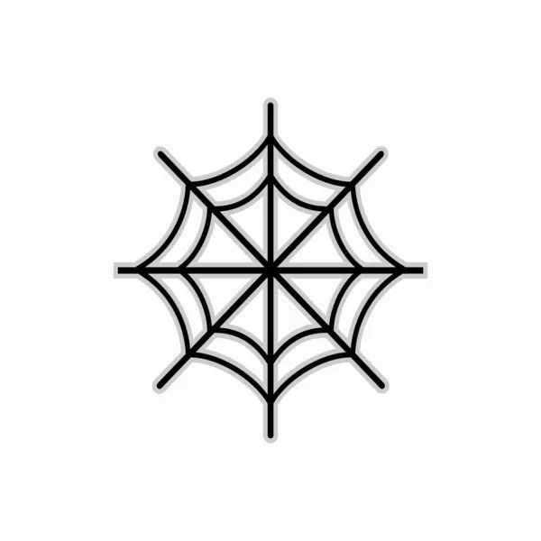 Cobweb Векторний Дизайн Або Піктограма Ізольовані Білому Тлі — стоковий вектор