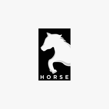 Horse logo design concept simple and elegant