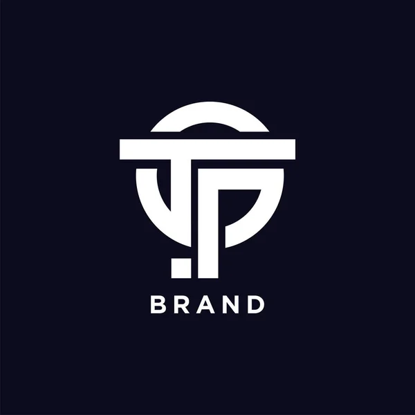 Letter Gtp Initial Logo Design Gtp Monogram Simple Design — Stock Vector