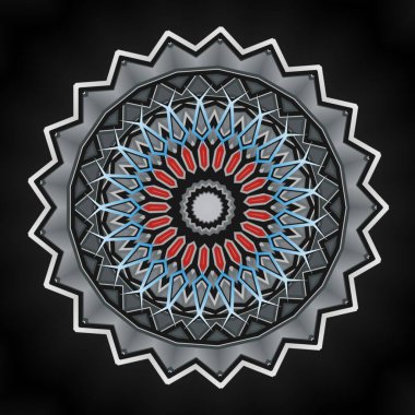 Mandala abstract ornate flower concept for element design