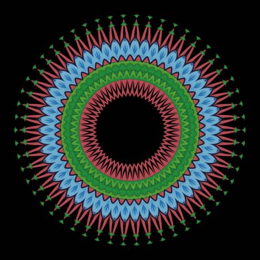 Mandala abstract ornamental design. Element decorative design for textile, fabric, frame and border, or fashion paper print.