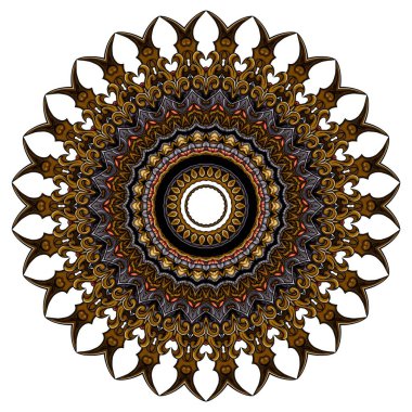 Mandala ornamental abstract background flower design concept