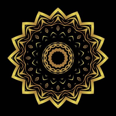 Abstract background ornate design concept in gold color design