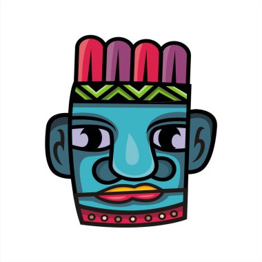 Ethnic character vector design concept