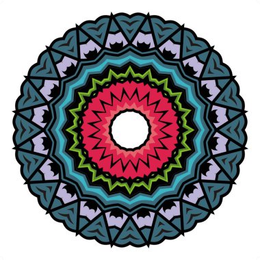 Mandala abstract ornament design. Element decorative design for textile, fabric, frame and border, or fashion paper print.