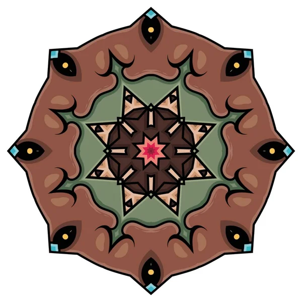 Mandala Abstrakt Utsmyckat Prydnadskoncept För Elementdesign — Stockfoto