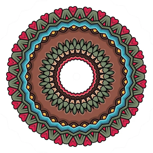 Mandala Flower Design Concept Design Degli Elementi — Foto Stock