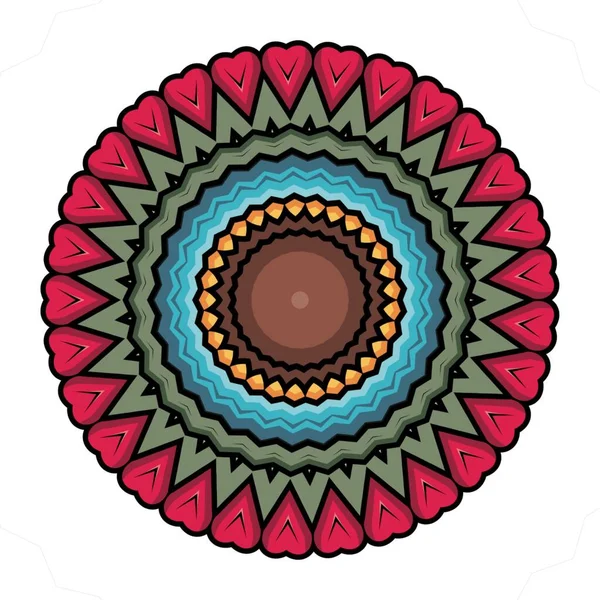 Conceito Design Flores Mandala Para Design Elementos — Fotografia de Stock
