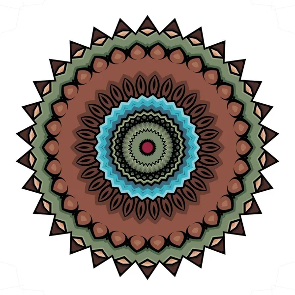 Mandala Flor Ornamento Design Elemento Design Decorativo Para Têxteis Tecido — Fotografia de Stock