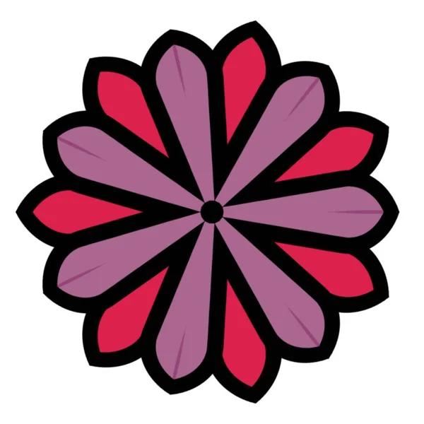 Conceito Design Flores Mandala Para Design Elementos — Fotografia de Stock