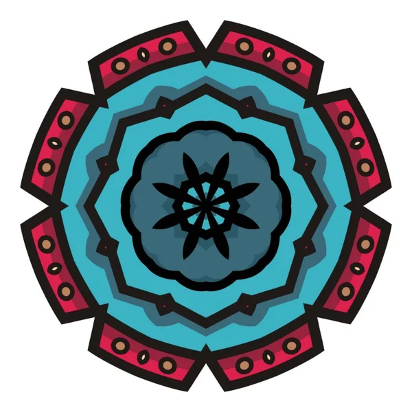 Mandala Abstrakcyjna Ozdobna Koncepcja Projektowania Elementów — Zdjęcie stockowe