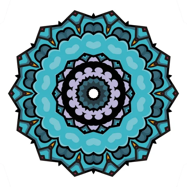 Mandala Abstract Ornament Design Element Decorative Design Textile Fabric Frame — Fotografia de Stock