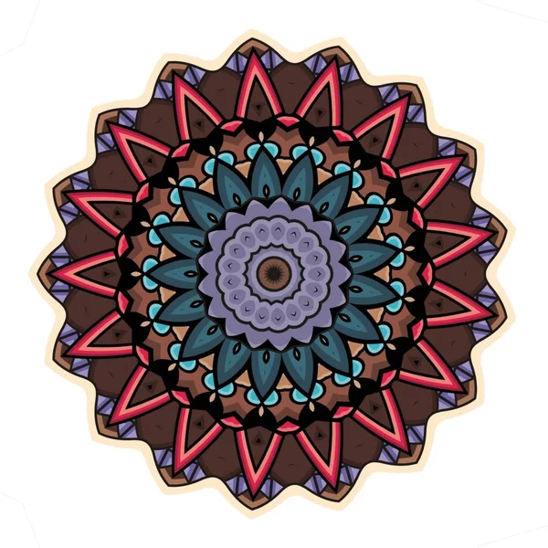 Mandala Design Ornamento Abstrato Elemento Design Decorativo Para Têxteis Tecido — Fotografia de Stock