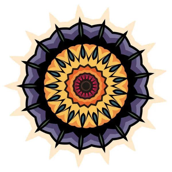 Mandala Flor Conceito Design Ornamentado Para Projeto Elemento — Fotografia de Stock
