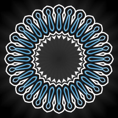 Element tasarımı için mandala dekoratif tasarım kavramı