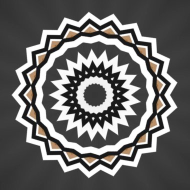 Mandala çiçeği, etnik dekorasyon süsü. Tekstil, kumaş, çerçeve ve kenar ya da moda kağıdı baskısı için renkli tasarım ögesi.