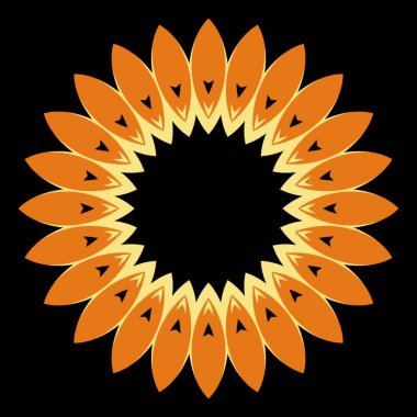 Element tasarımı için Mandala çiçek tasarımı kavramı